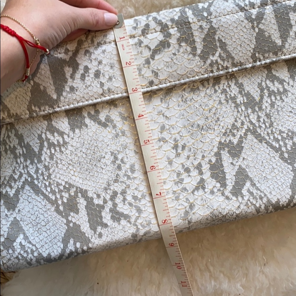 Faux Python Envelope Clutch - Picture 5 of 5
